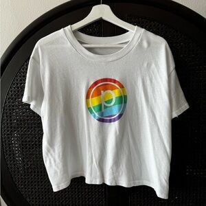 Pure Barre Pride Rainbow Crop Tee